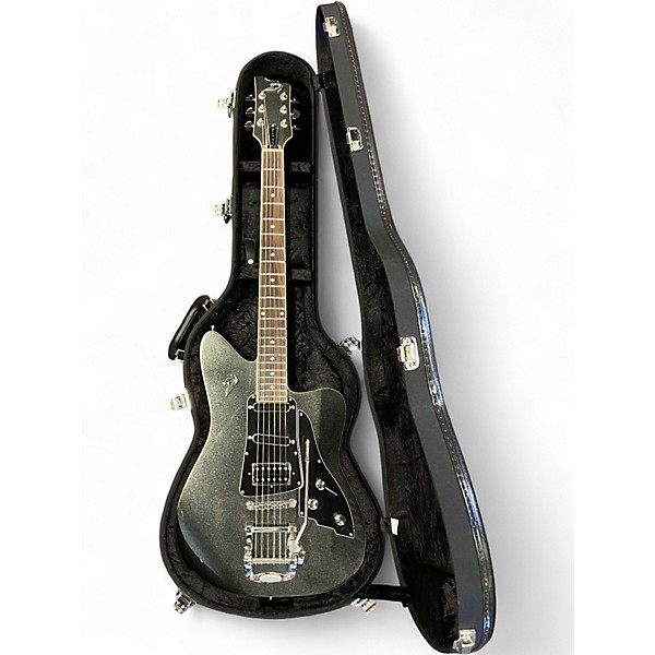 Used Duesenberg USA Paloma Black Sparkle Solid Body Electric Guitar