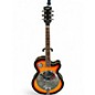 Used Zenison Steel Pan Acoustic Electric Resonator Guitar Single Cutaway 2 Tone Sunburst Acoustic Guitar thumbnail