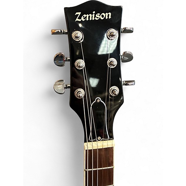 Used Zenison Steel Pan Acoustic Electric Resonator Guitar Single Cutaway 2 Tone Sunburst Acoustic Guitar