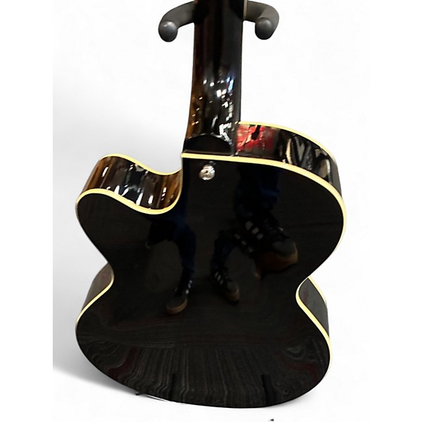 Used Zenison Steel Pan Acoustic Electric Resonator Guitar Single Cutaway 2 Tone Sunburst Acoustic Guitar