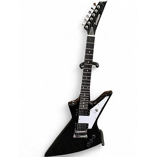 Used Zenison Explorer Black Solid Body Electric Guitar