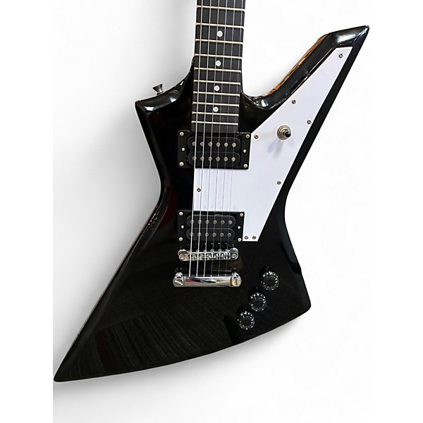 Used Zenison Explorer Black Solid Body Electric Guitar