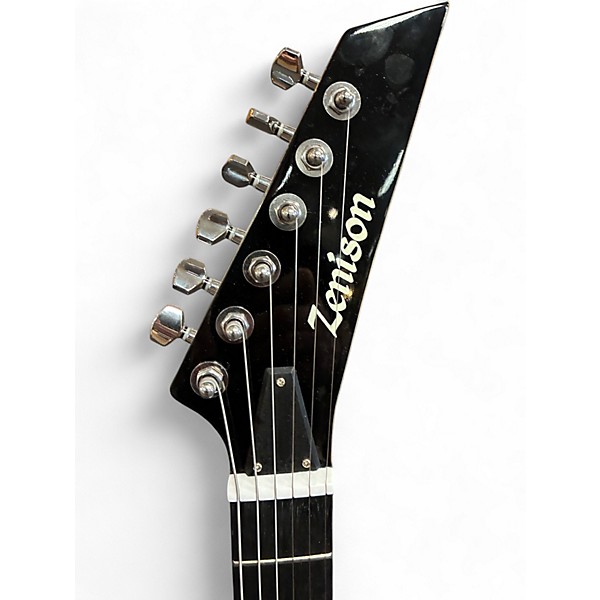 Used Zenison Explorer Black Solid Body Electric Guitar