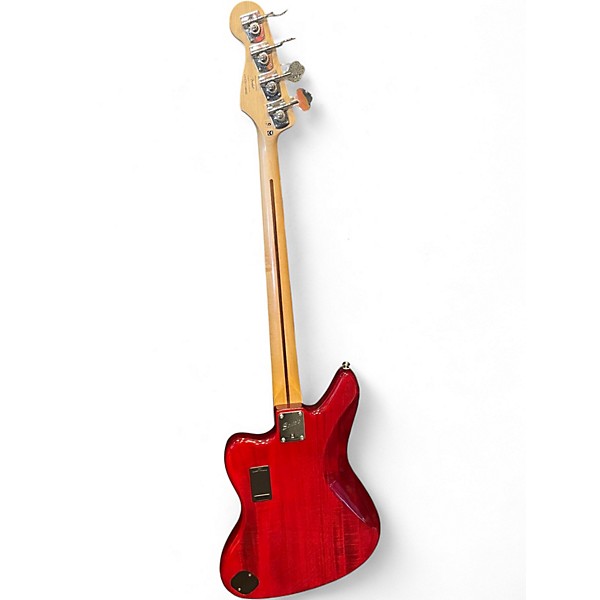 Used Squier Vintage Modified Jaguar Bass Special Cherry Electric Bass Guitar