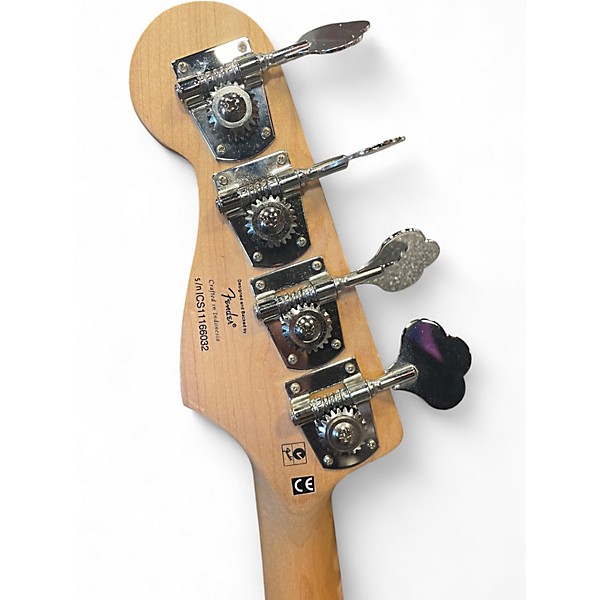 Used Squier Vintage Modified Jaguar Bass Special Cherry Electric Bass Guitar
