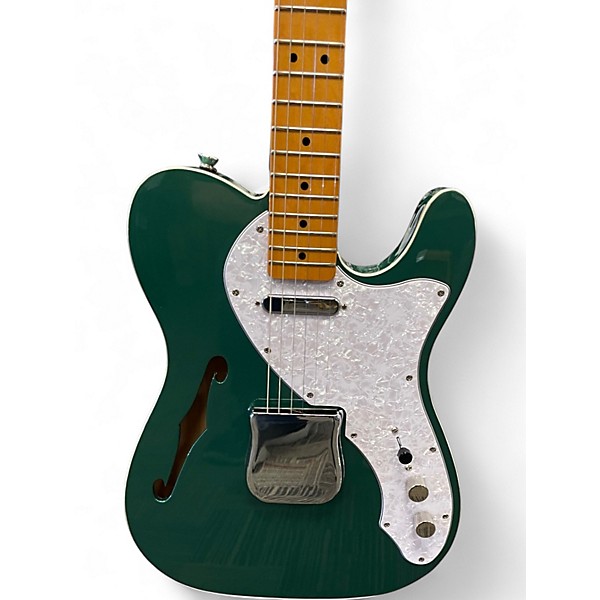 Used Squier FSR CLASSIC VIBE 60S THINLINE TELECASTER Sherwood Green Hollow Body Electric Guitar