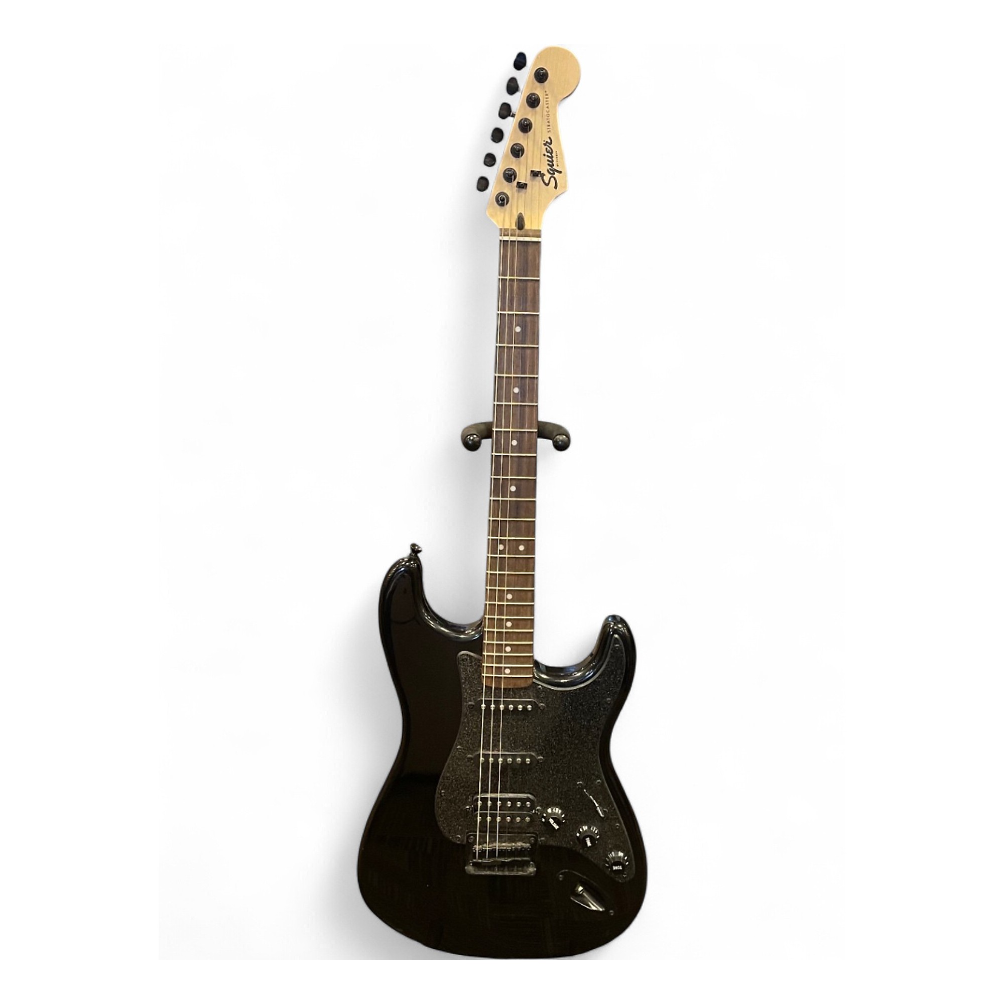 Used Squier Bullet Stratocaster HSS Black Solid Body Electric