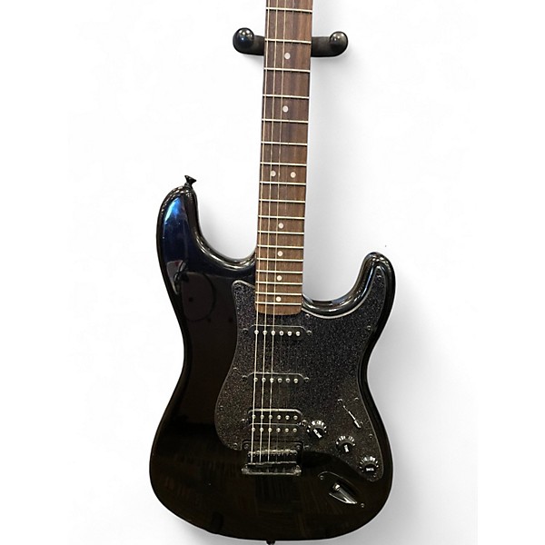 Used Squier Bullet Stratocaster HSS Black Solid Body Electric Guitar