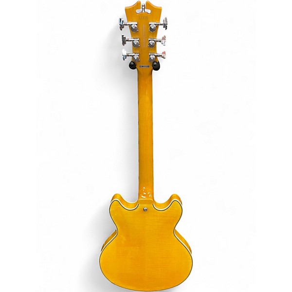 Used D'Angelico DAPMINIDCX Blonde Hollow Body Electric Guitar