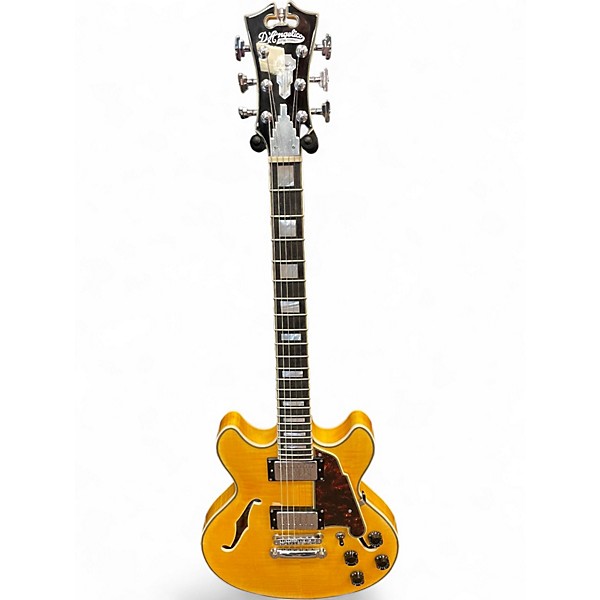 Used D'Angelico DAPMINIDCX Blonde Hollow Body Electric Guitar