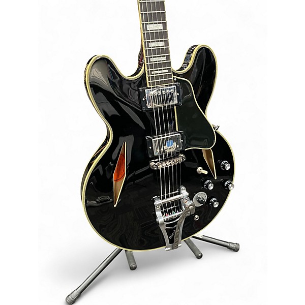 Used 2023 Epiphone SINICHI UBUKATA ES335 Ebony Hollow Body Electric Guitar