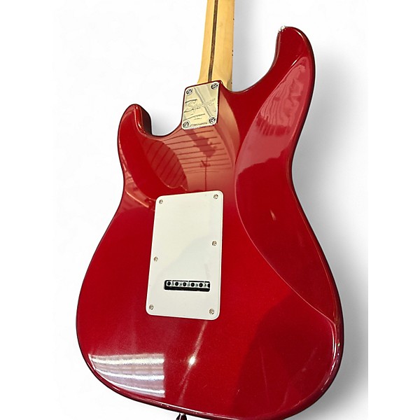 Used 2020s Squier Stratocaster Candy Apple Red Solid Body Electric Guitar