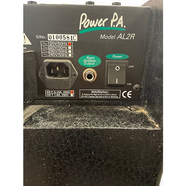 Used SoundTech AL2R Pair Powered Speaker