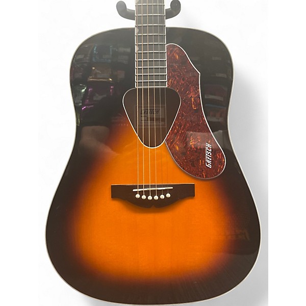 Used Gretsch Guitars G5024E Rancher Sunburst Acoustic Electric Guitar
