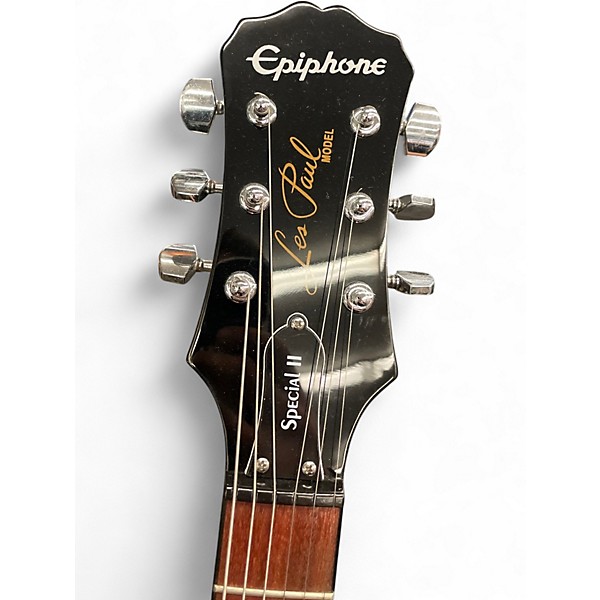Used Epiphone Les Paul Special II Ebony Solid Body Electric Guitar