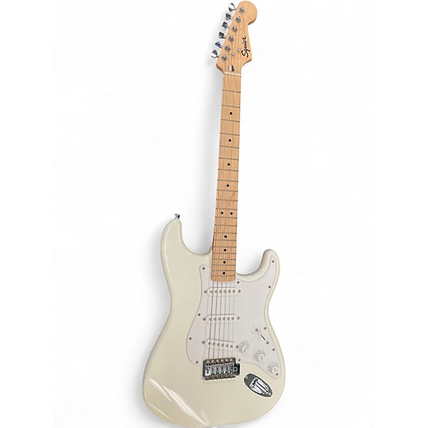 Used Squier Standard Stratocaster Olympic White Solid Body Electric Guitar