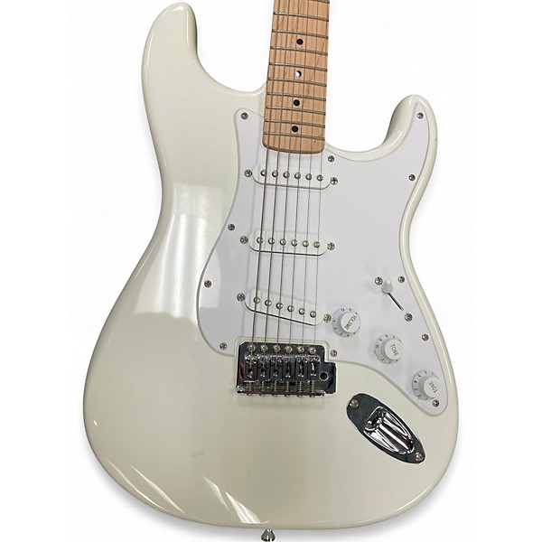 Used Squier Standard Stratocaster Olympic White Solid Body Electric Guitar