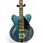 Used Gretsch Guitars CAT CB 3PU Blue Hollow Body Electric Guitar