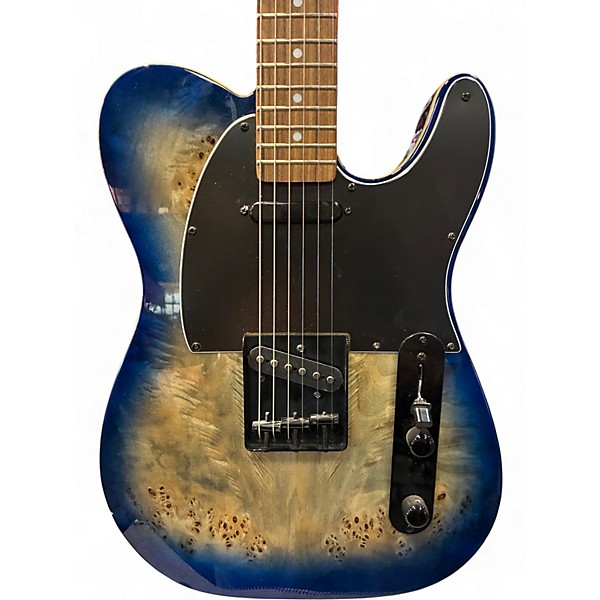 Used Michael Kelly Burl 50 Ultra Blue Burl Solid Body Electric Guitar