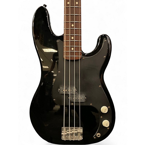 Used Fender Standard Precision Bass Black Electric Bass Guitar