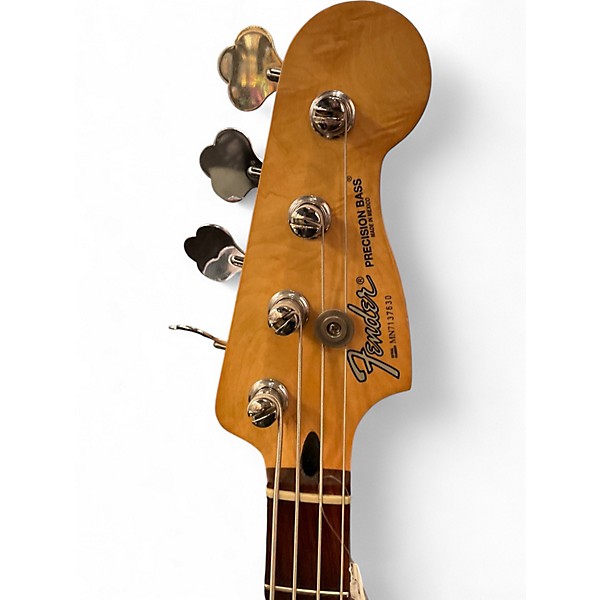 Used Fender Standard Precision Bass Black Electric Bass Guitar