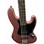 Used Squier JAZZ BASS Pink Electric Bass Guitar
