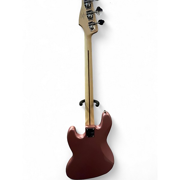 Used Squier JAZZ BASS Pink Electric Bass Guitar
