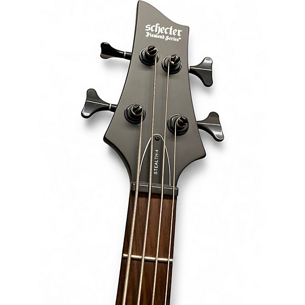 Used Schecter Guitar Research STEALTH 4 Black Electric Bass Guitar
