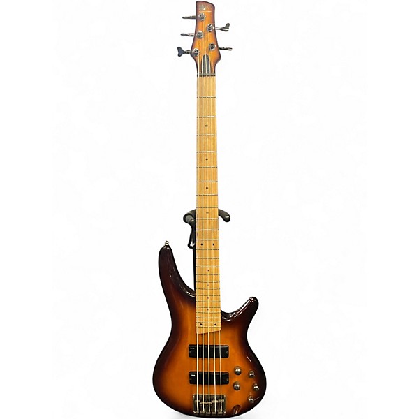Used 2013 Ibanez SR375 5 String 2 Color Sunburst Electric Bass Guitar