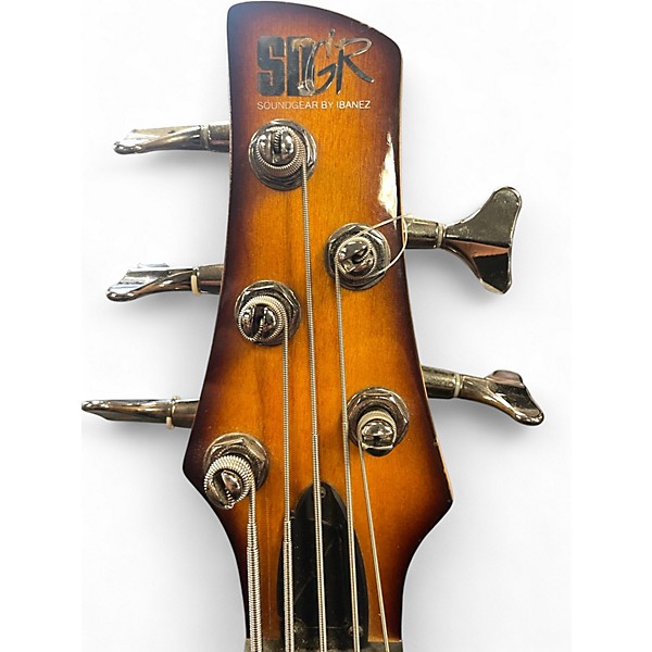 Used 2013 Ibanez SR375 5 String 2 Color Sunburst Electric Bass Guitar