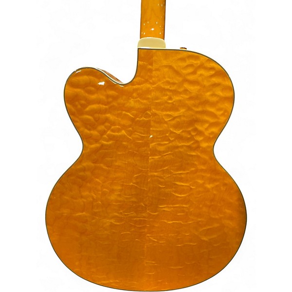 Used Greg Bennett Design by Samick JZ-4 Amber Quilt Natural Acoustic Electric Guitar