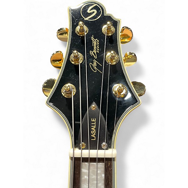 Used Greg Bennett Design by Samick JZ-4 Amber Quilt Natural Acoustic Electric Guitar