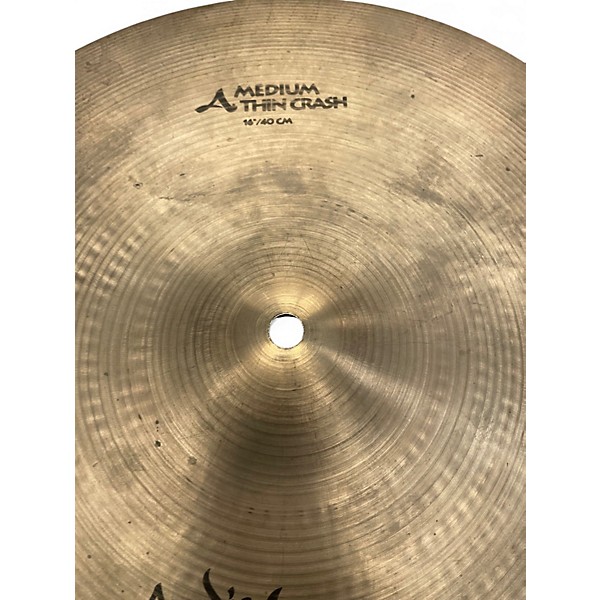 Used Zildjian 16in A Series Medium Thin Crash Cymbal
