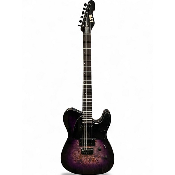 Used ESP LTD TE200X Purple Solid Body Electric Guitar