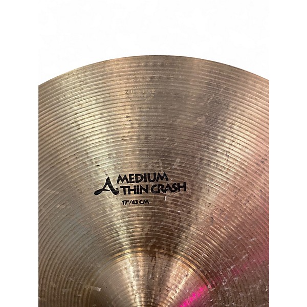 Used Zildjian 17in AVEDIS MEDIUM THIN Cymbal