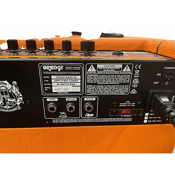 Used Orange Amplifiers CRUSH BASS 50 Bass Combo Amp