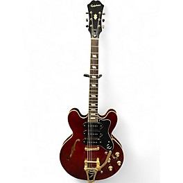 Used Epiphone Riviera Custom P-93 Wine Red Hollow Body Electric Guitar