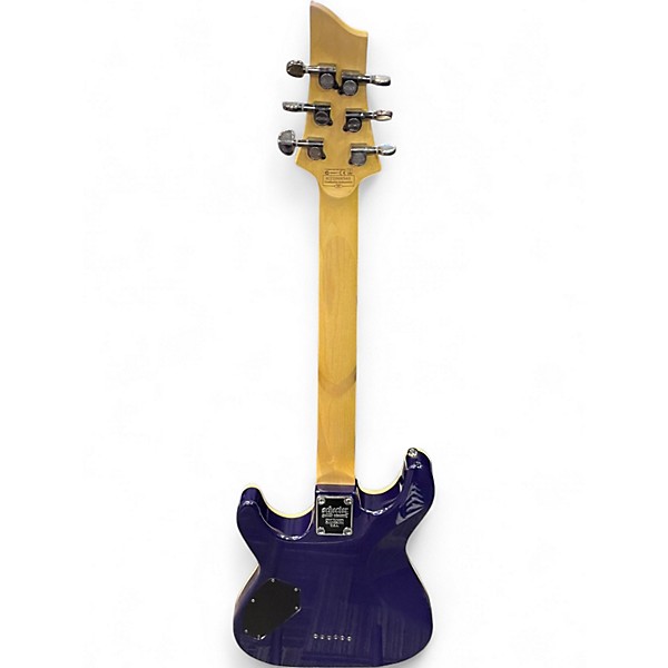 Used Schecter Guitar Research Omen Extreme 6 Ocean Blue Burst Solid Body Electric Guitar