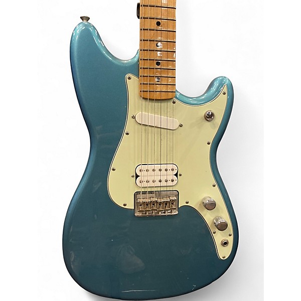 Used Fender Duo Sonic HS Ice Blue Metallic Solid Body Electric Guitar