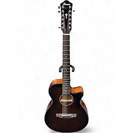 Used Ibanez AEG5012DVH VIOLIN BURST 12 String Acoustic Electric Guitar