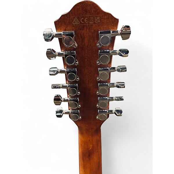 Used Ibanez AEG5012DVH VIOLIN BURST 12 String Acoustic Electric Guitar