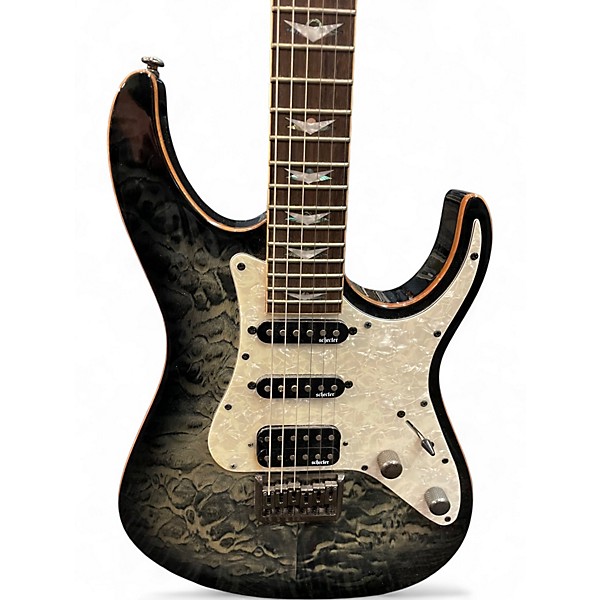 Used Schecter Guitar Research Banshee Extreme Charcoal Burst Solid Body Electric Guitar
