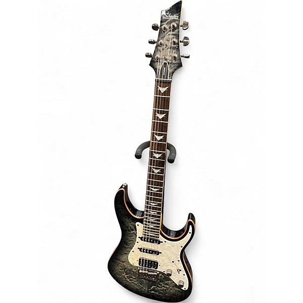 Used Schecter Guitar Research Banshee Extreme Charcoal Burst Solid Body Electric Guitar