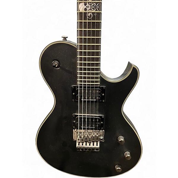 Used Schecter Guitar Research Blackjack SLS Black Solid Body Electric Guitar