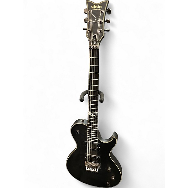 Used Schecter Guitar Research Blackjack SLS Black Solid Body Electric Guitar