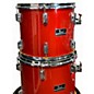 Used 1990s Pearl 4 Piece Export Series Hot Red Drum Kit