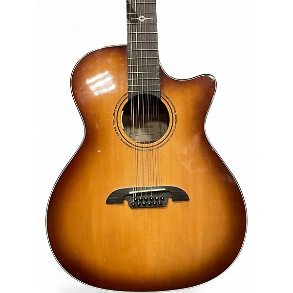 Used Alvarez AG610CE12SHB Sunburst 12 String Acoustic Guitar