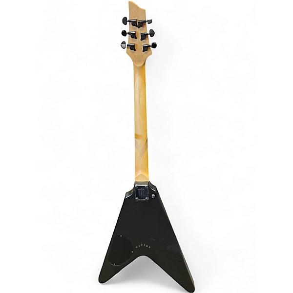 Used Schecter Guitar Research DIAMOND SERIES MONSTER ENERGY FLYING V BLACK Solid Body Electric Guitar