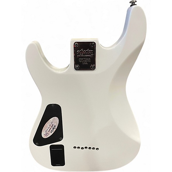 Used Schecter Guitar Research Demon 7 String VINTAGE WHITE Solid Body Electric Guitar