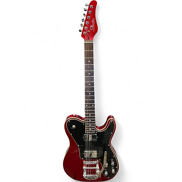 Used Schecter Guitar Research DIAMOND SERIES PT Fastback II B METALLIC RED Solid Body Electric Guitar